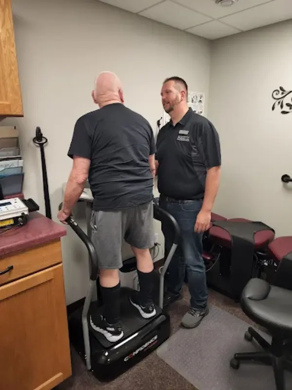 Vibration therapy for neuropathy with Dr Hamling at Accelerated Chiropractic Morris MN